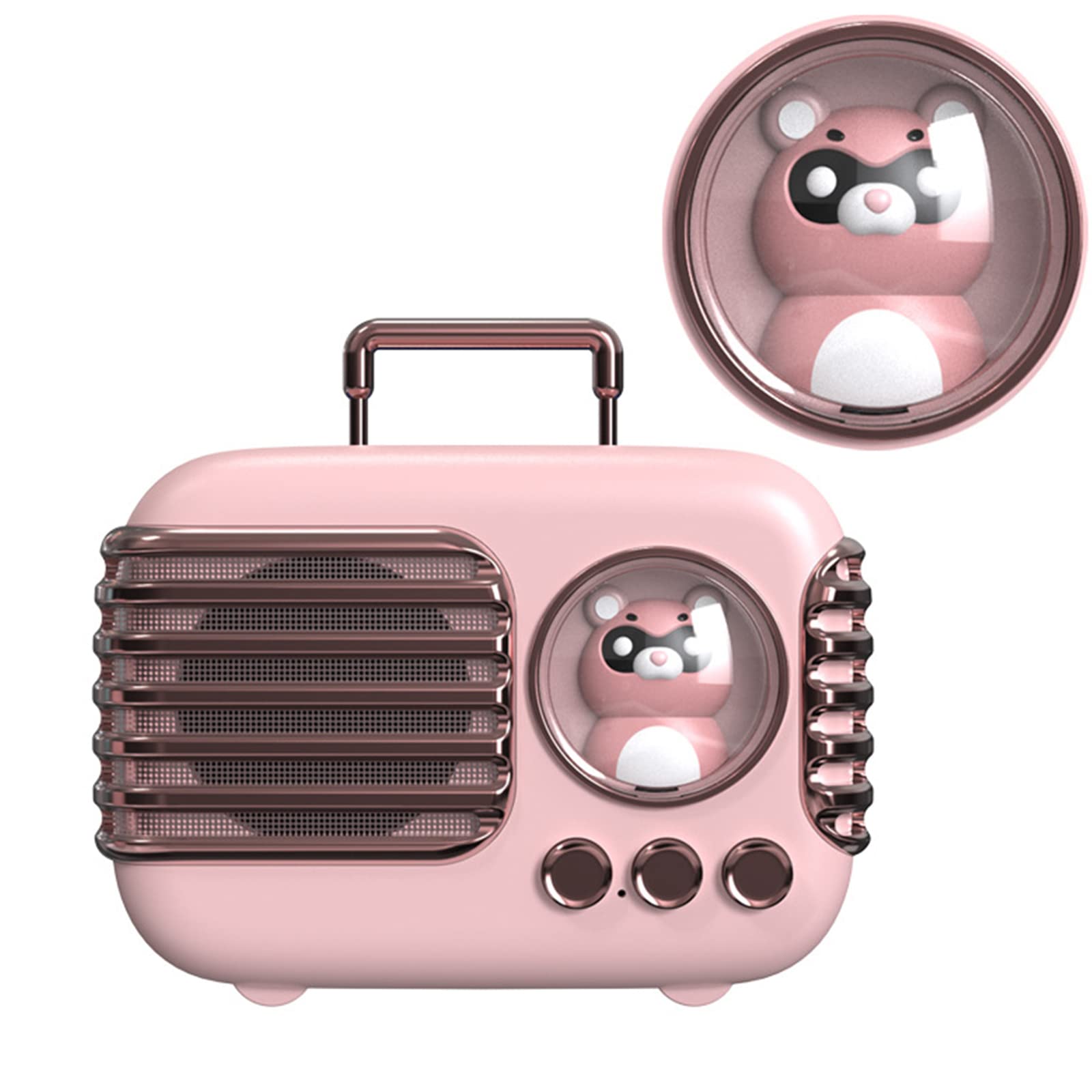 PepiskyCute Pet 5.0 Bluetooth Speaker LED Mini Night Light Home Portable Outdoor Card Small Audio USB Charging Desk Lamp Holiday Gift