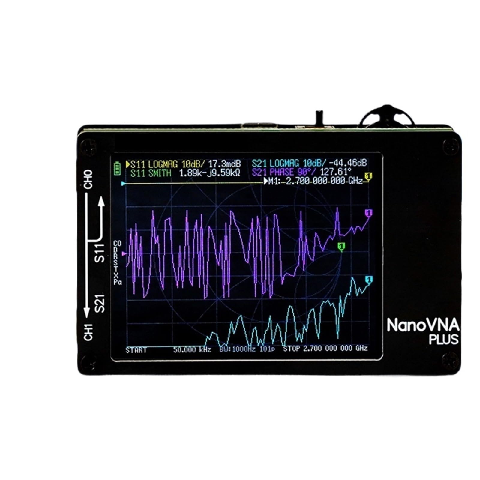 Analizador de red, Analizador De Antena NanoVNA Plus 50 KHz-2,7 GHz MF VHF UHF