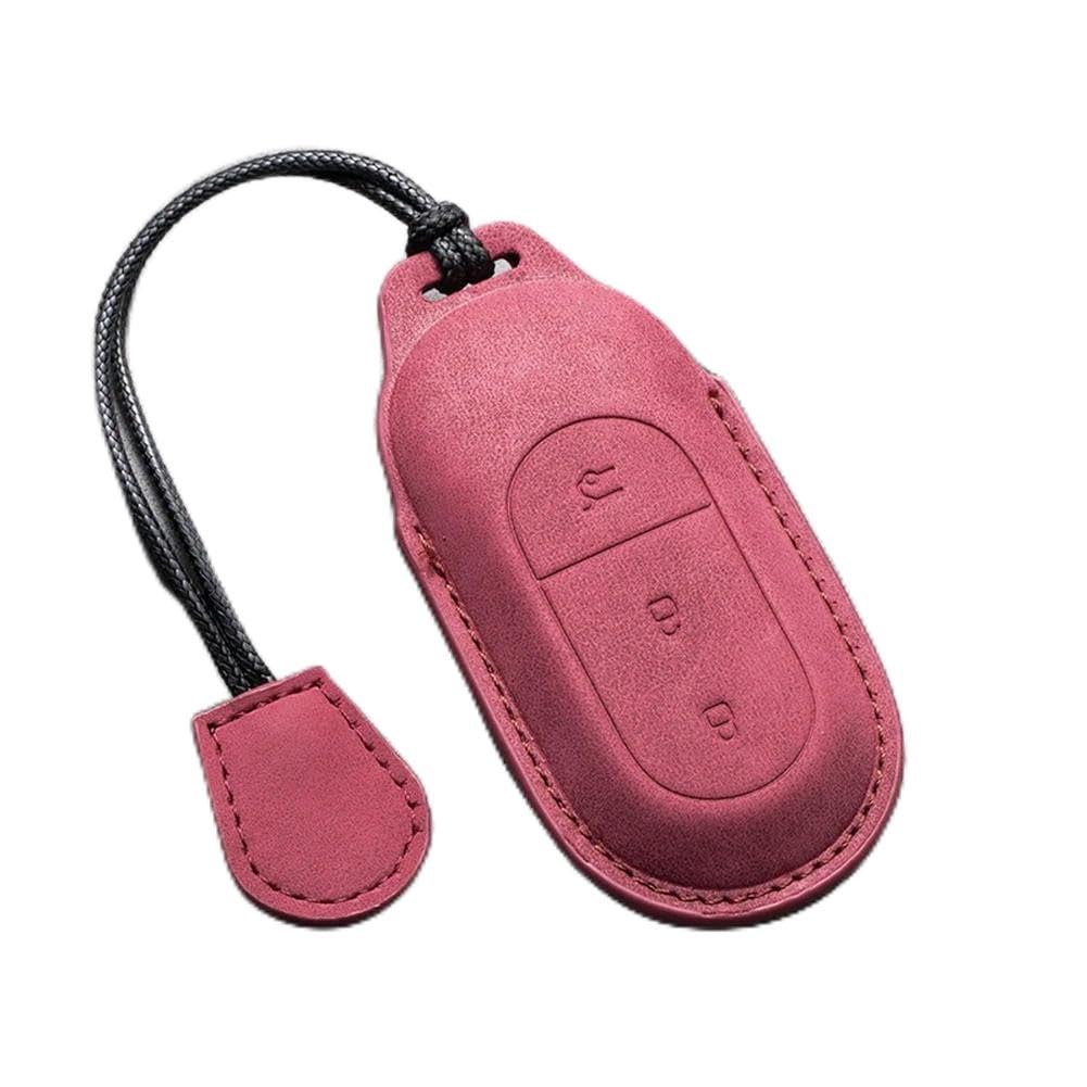 HSUTMEZ Leather Car Key Case Cover for Leapmotor t03 s01 c11 for 2023 Leapmotor C01 T03 S01 C11 Leap Motor Holder Key Fob Keychain