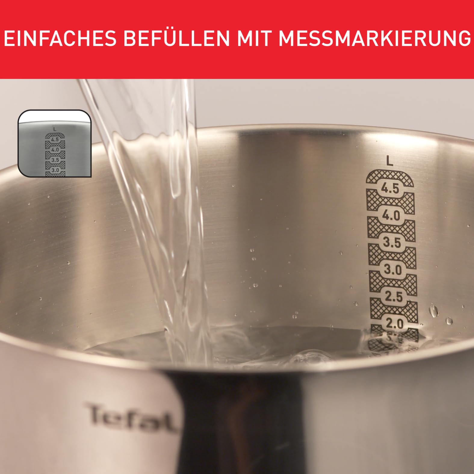 Tefal Daily Cook 11-tlg. Kochgeschirr-Set Edelstahl – Töpfe & Pfannen mit Glasdeckel, Induktion geeignet, für alle Herdarten, Antihaft, spülmaschinengeeignet, backofengeeignet, G713SB
