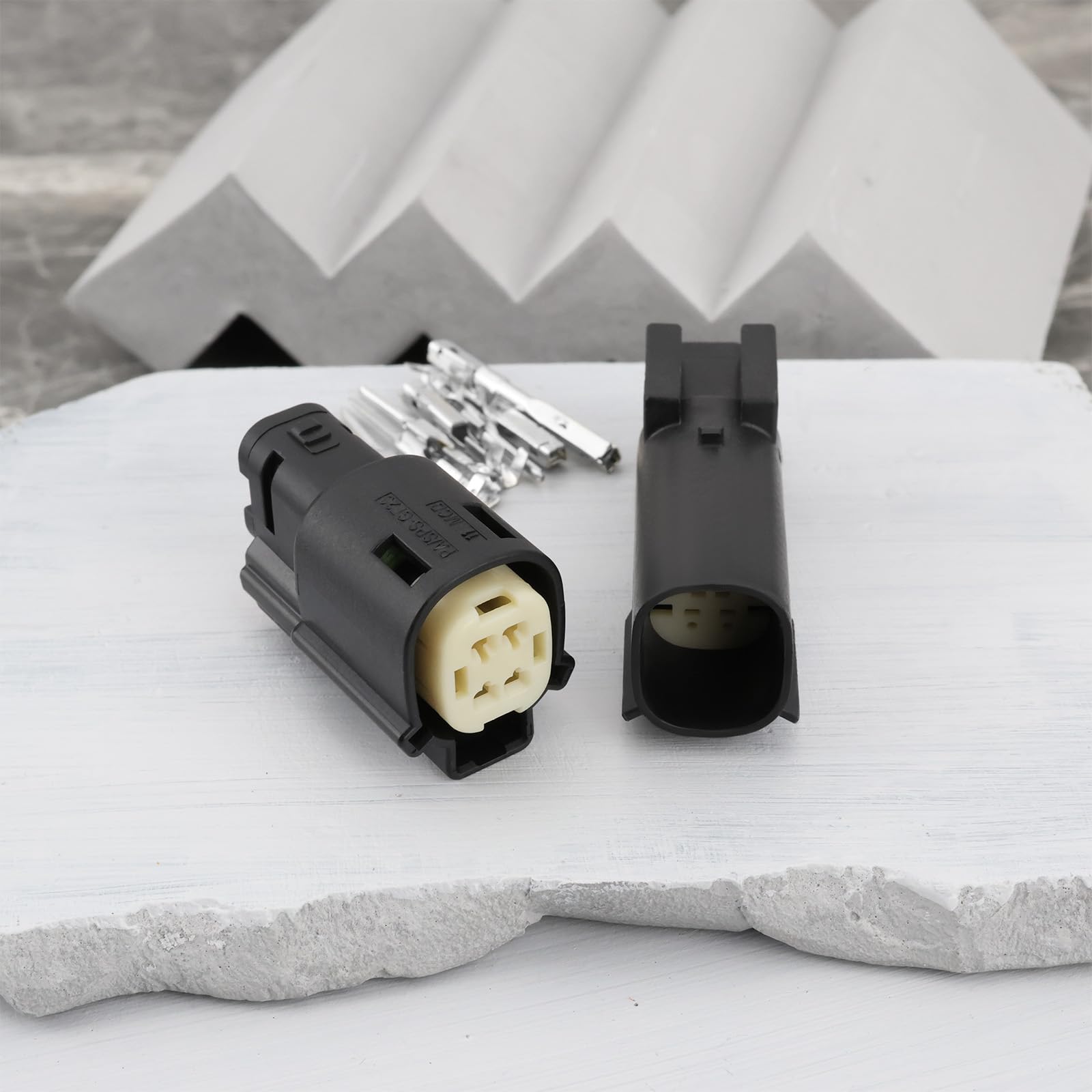Molex A 4 Pin Maschio Femmina Kit Connettori Cavi Impermeabili Per Auto