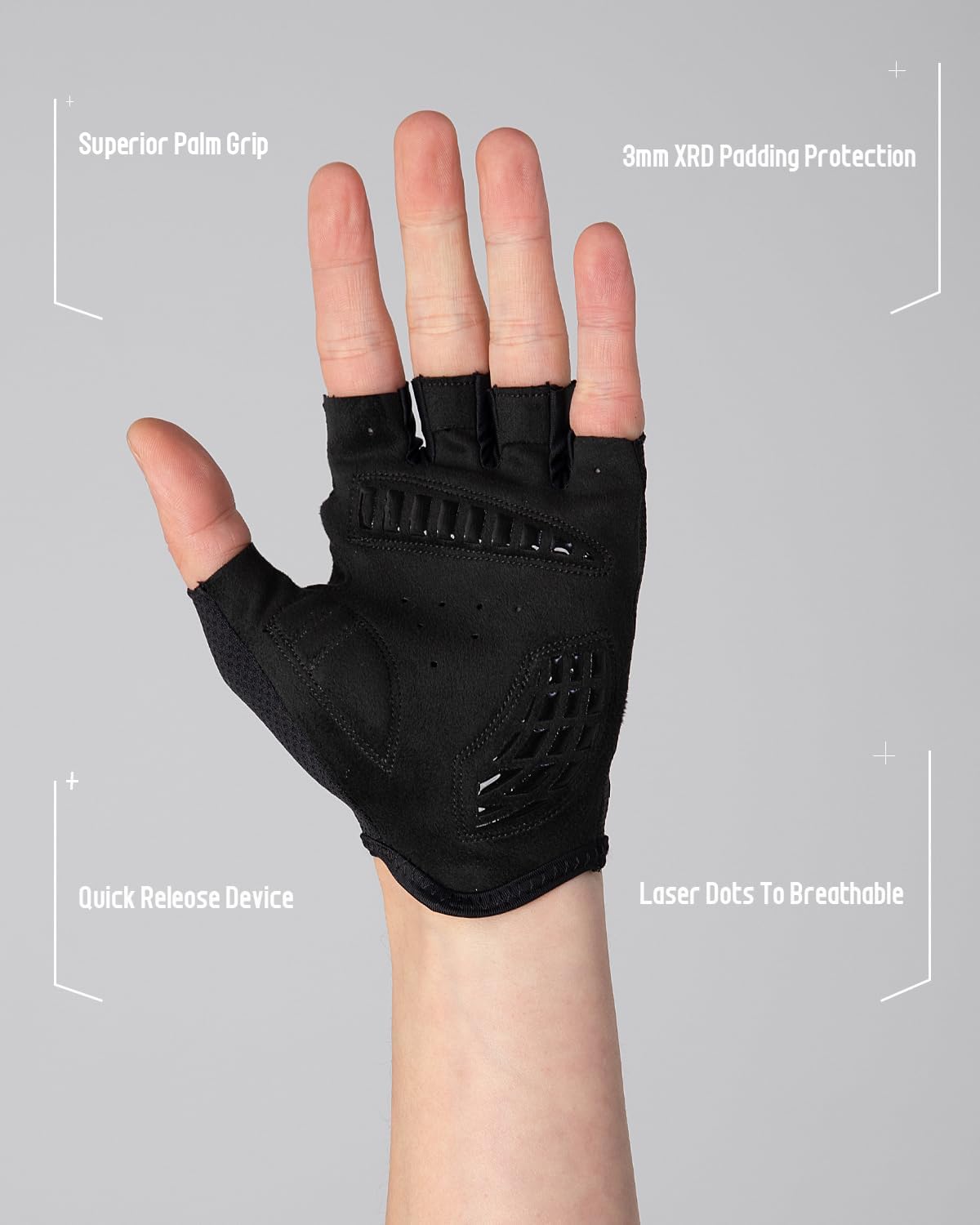 Bike Gloves Cycling Gloves Wheelchair Gloves for Driving/Cycling/Running/Workout/Biking - Image 4