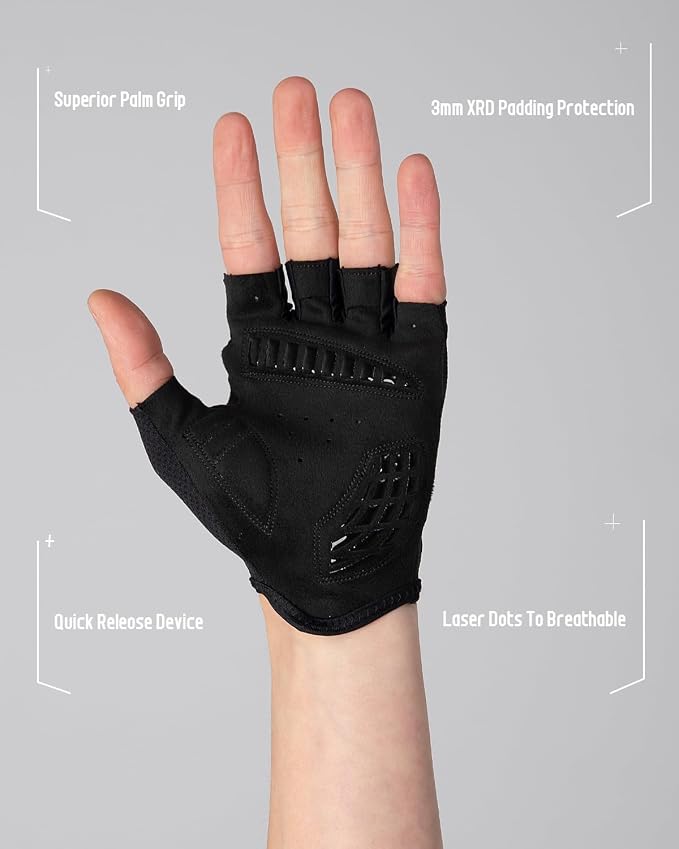Guantes para ciclismo DUEECO talla Small color negro miniatura 4