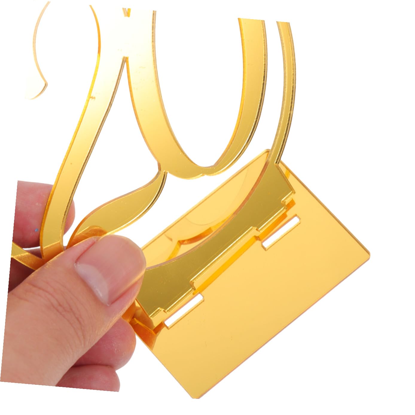 CANIGHT Números de Mesa para Boda 1-20 en Acrílico Dorado 3.94x4.13 Pulgadas Base Resistente para Decoración de Eventos y Fiestas Elegantes