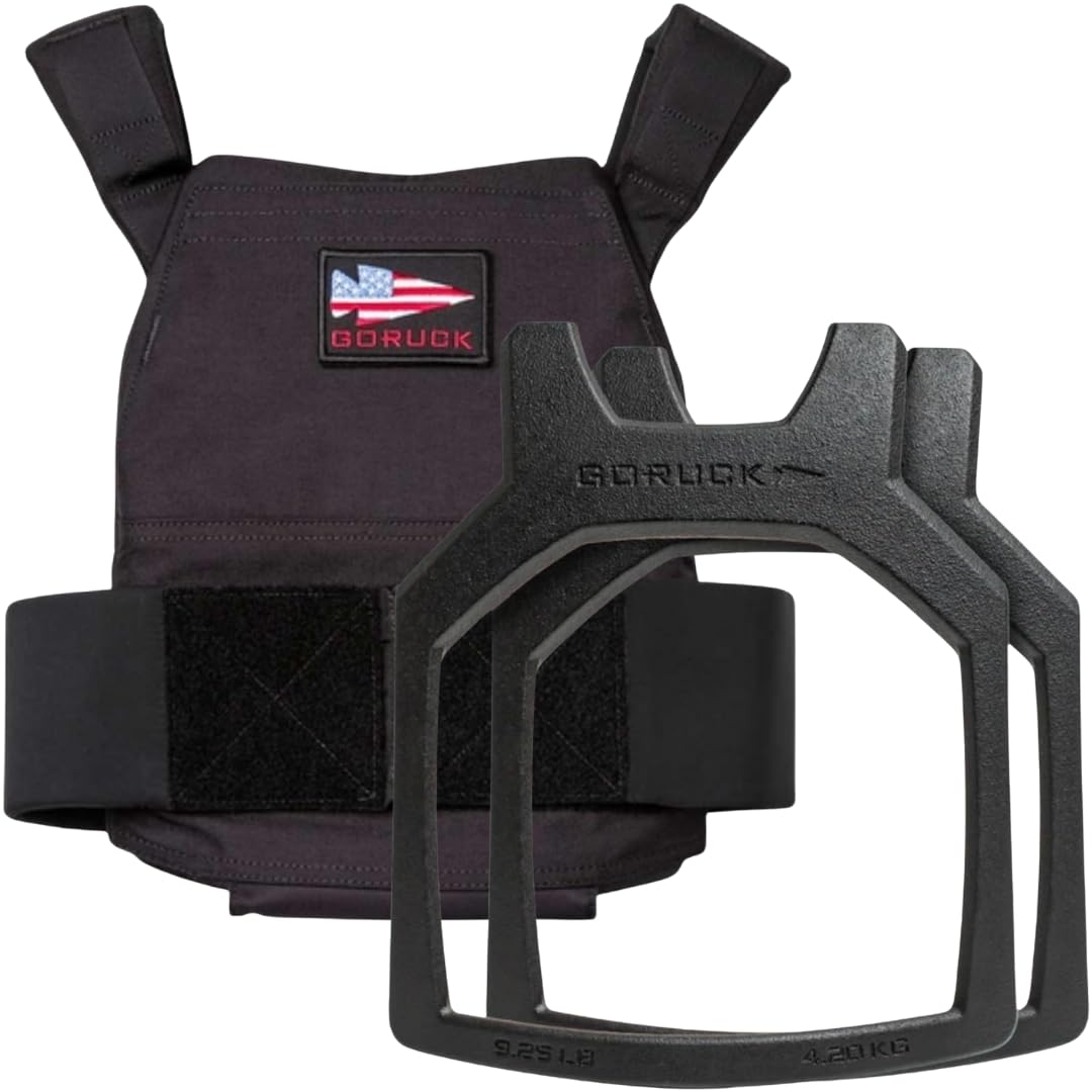 GORUCK Rucking Weight Vest and 9 25LB Curved Ruck Plate