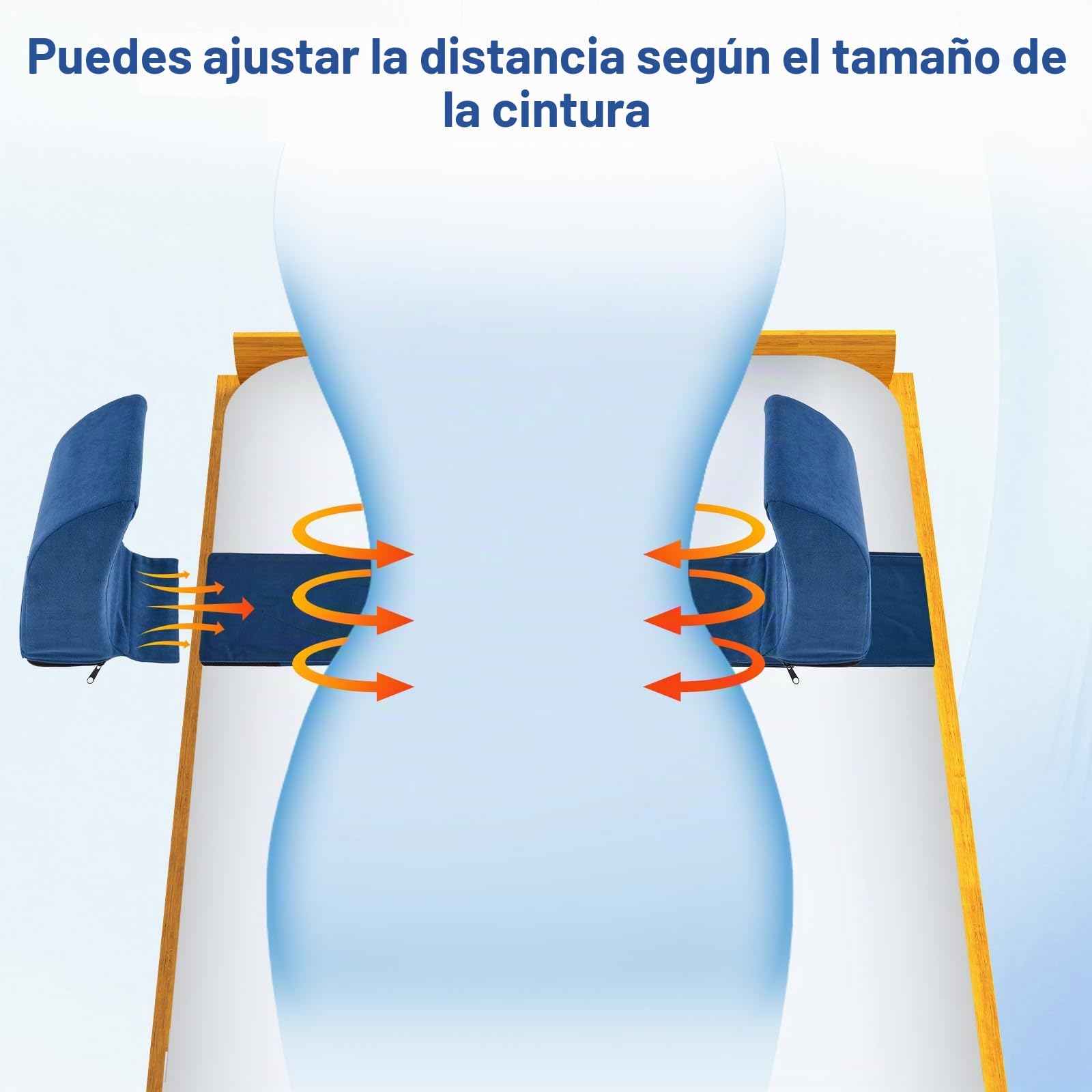 Soporte lateral con cojín antiescaras ajustable para silla de ruedas, soporte lateral universal para silla de ruedas con asas laterales