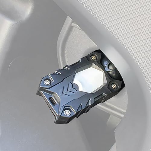 Miniatura 5 de A & UTV PRO 2 soportes para llaves Can-Am RykerOutlander, carcasa rígida para llavero de encendido con accesorios de agujero, negro y rojo, Negro y