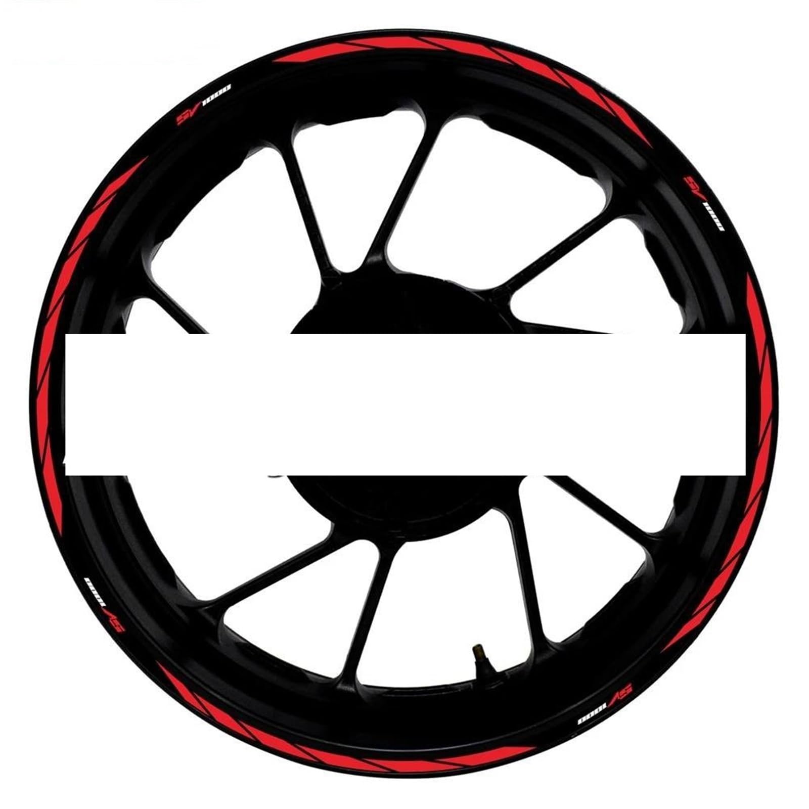 Motorcycle Accessories Reflective Rim Edge Stripes Wheel Stickers for Suzuki SV1000 SV 1000(Style 24)