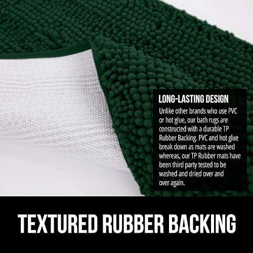 Miniatura 5 de Gorilla Grip - Alfombra de baño original de felpilla de lujo, extra suave, duradera y absorbente, lavado y secado a máquina, alfombra de felpa