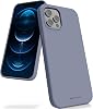 GOOSPERY iPhone 12 Pro Case, Silicone and Plastic Full Body Protection Case with Soft Microfiber Lining (Black)