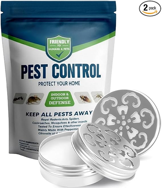 Pest Control,Rodent Repellent for Cars Engines,Car Rat Repellent,Car Rodent Repellent Outdoor/Indoor, Mice Repellent for Cars,Also Strongly Repel Mosquito,Roaches,Spider,Ants, &Other Pests-2P