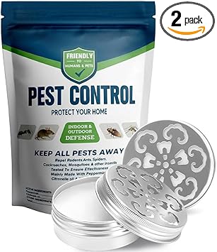 Pest Control,Rodent Repellent for Cars Engines,Car Rat Repellent,Car Rodent Repellent Outdoor/Indoor, Mice Repellent for Cars,Also Strongly Repel Mosquito,Roaches,Spider,Ants, &Other Pests-2P