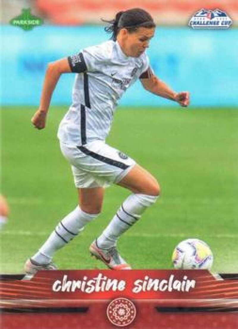 2020 Parkside NWSL Challenge Cup #8 Christine Sinclair Portland Thorns Official National Women's Soccer League Card in Raw (NM or Better) Condition