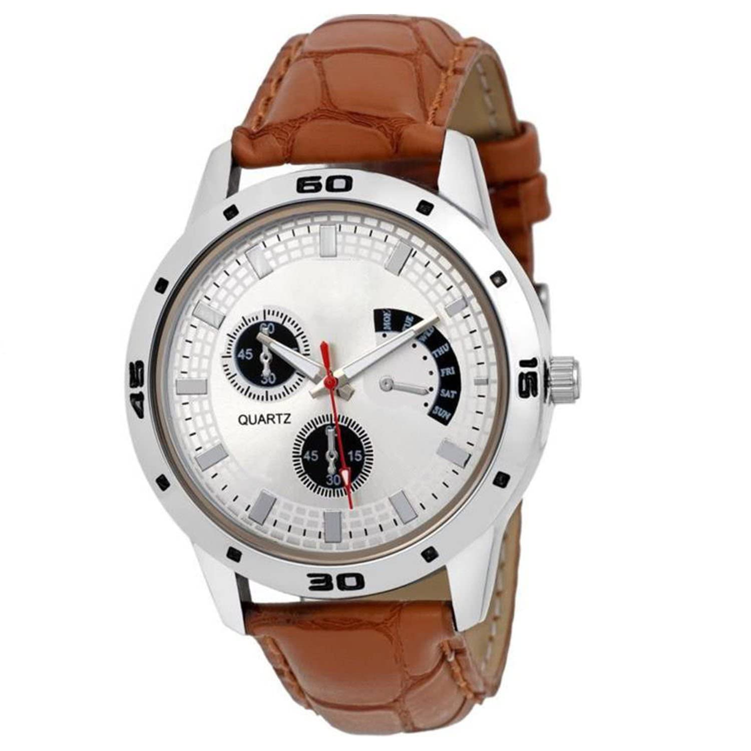 Watch CityWatch for Men and Boys Quartz Movement Multicolour Dial Leather Belt, Casual, Club Watches for Man's and Boy's Valentine Day Gift for Boy Friends, Husband, Gentlemen