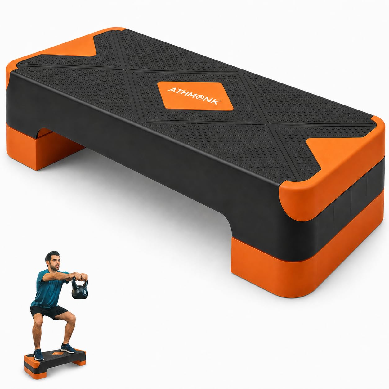 Adjustable Multi-Level Aerobic Stepper Ultimate Equipment Gym Stepper for Home Workout | Enhance Stability, Flexibility, Strength | Home Cardio Exercise Aerobics Stepper for Women and Men-image-42