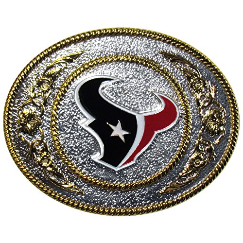 Nfl Siskiyou Sports Fan Shop Houston Texans 2-Toned Belt Buckle One Size Team Color #TOP15