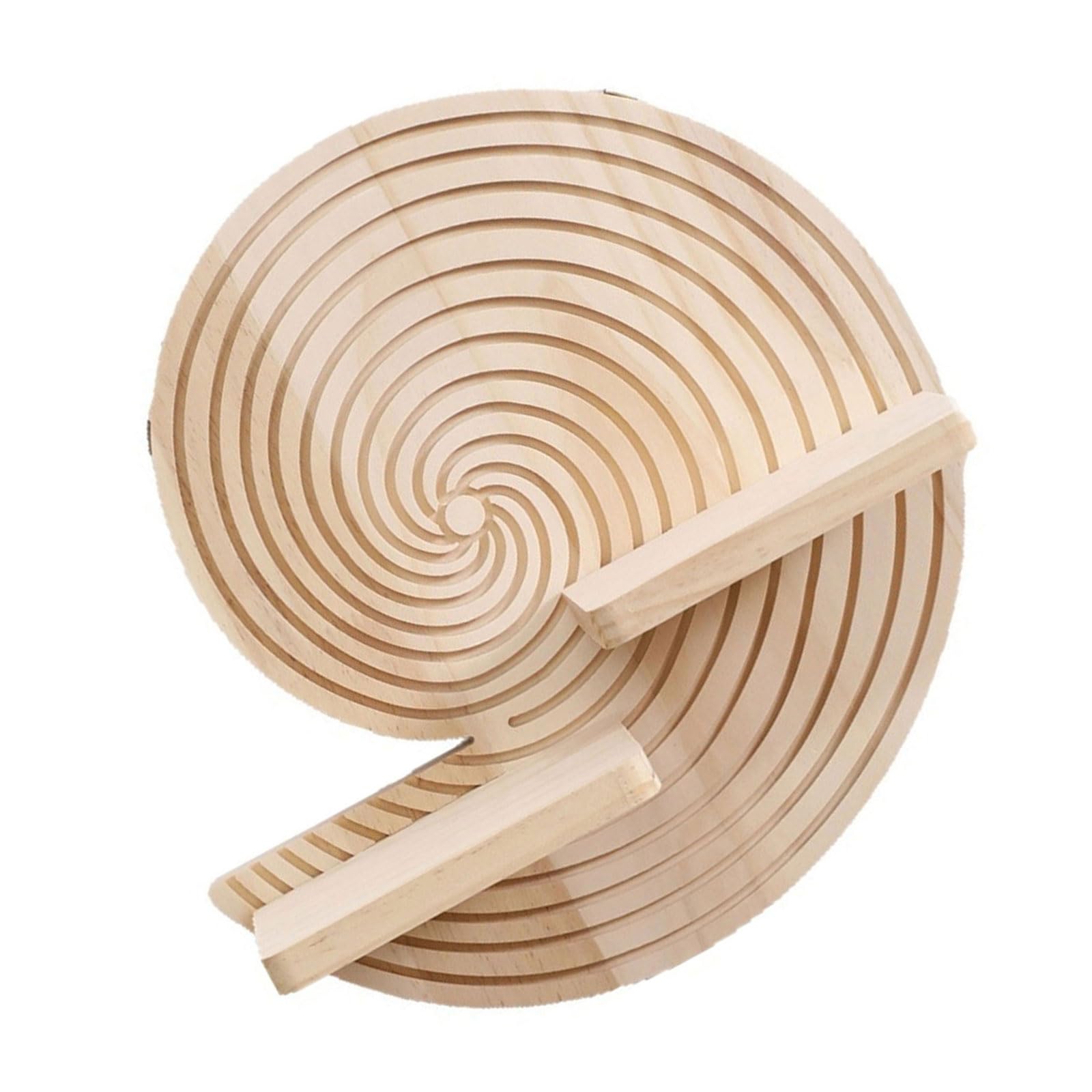 Shntig Decorative Wall Shelf Wood Round Display Shelf, 32cm / 12.6inch Floating for Entryway Living Room Bedroom Small Decor Wall Accent Round Wood Decor Living Room Display Bedroom Entryway