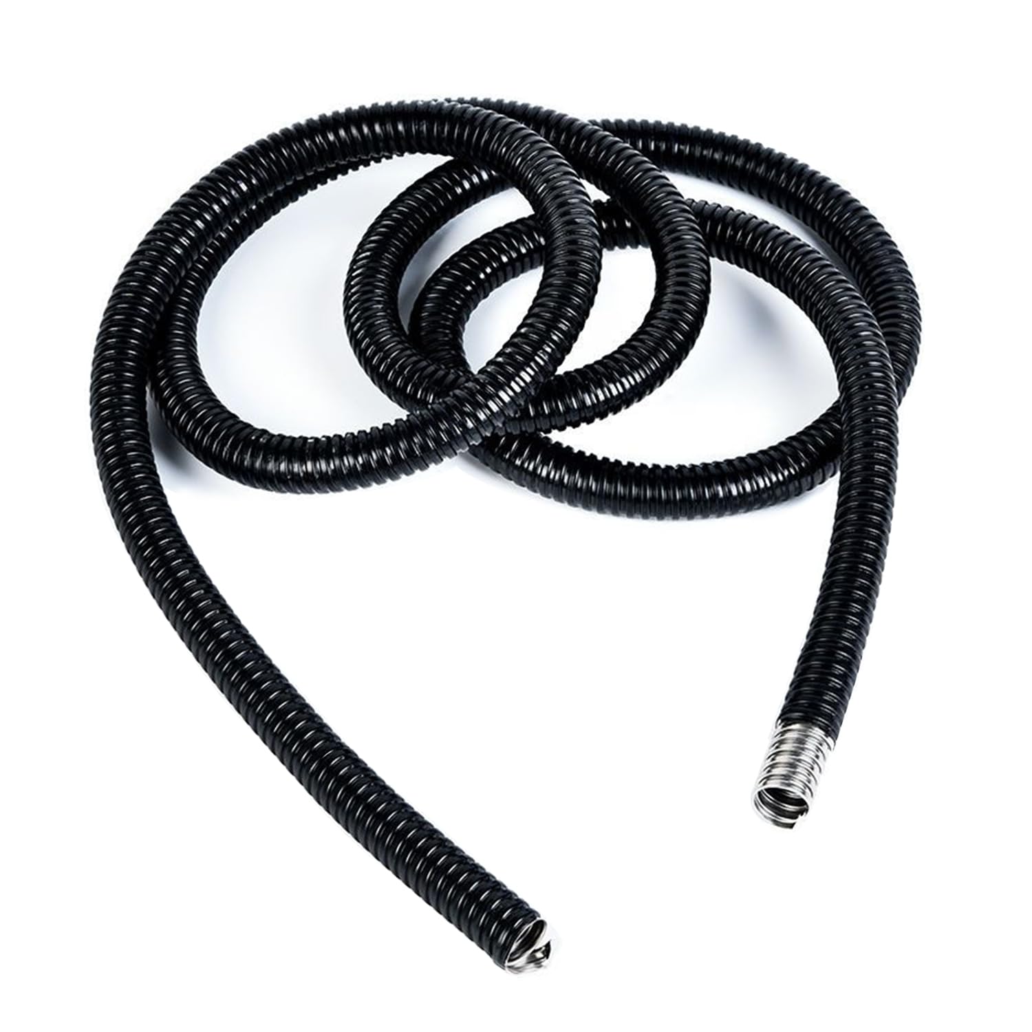 PVC Coated Liquid-Tight 304 Steel Flexible Metal Conduit for Industrial, Home Cables Management, Wiring and Protection(ID 12mm,3 Meters)