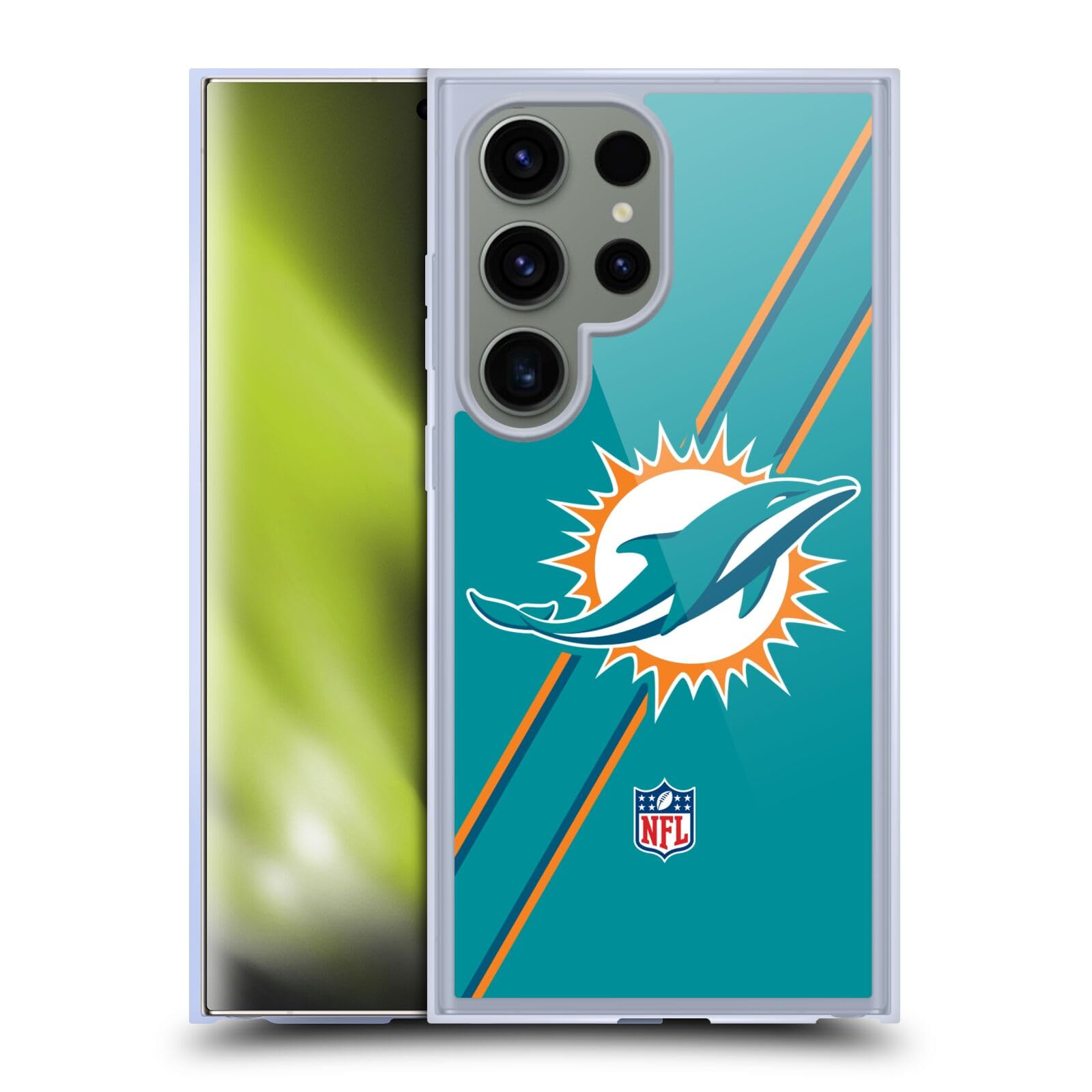 Coque de Qualité Militaire Samsung S24 Ultra NFL Miami Dolphins MagSafe