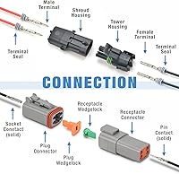 Vista 7 de iCrimp Deutsch - Kit de herramientas de crimpado de terminales de cierre y barril abierto, herramienta de extracción de Deutsch para conectores