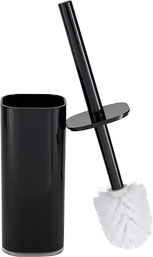 Miniatura 3 de Bath Bliss Juego de baño acrílico de 6 piezas  Cepillo de inodoro  Bote de basura  Bomba de jabón  Jabonera  Vaso  Soporte para cepillos de dientes