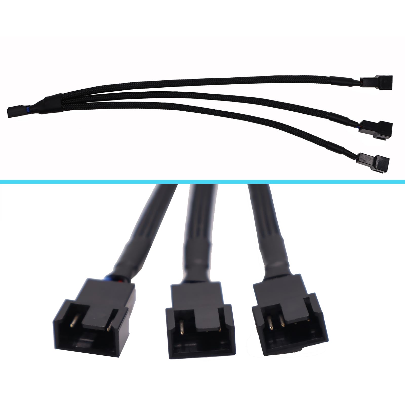 12in Fan Adapter - TX3 To 2X LP4 Power Y - View #7
