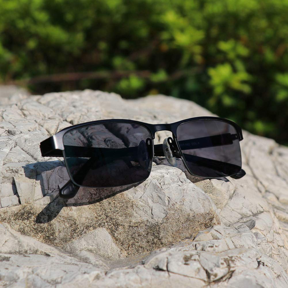Metalowa półfelga fotochromowe okulary do czytania, unisex półoprawki okulary