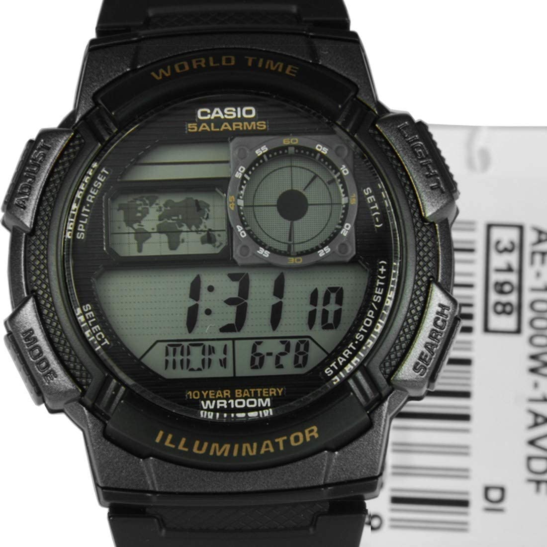 Casio Montre numérique en Acier Inoxydable 12