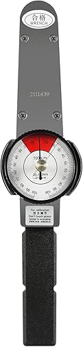 CHALIGHT Llave dinamométrica indicadora de torquemeter Inch Pound Torque Llave dinamométrica 12" Drive 0-100 Nm Acero de alta aleación Hierro