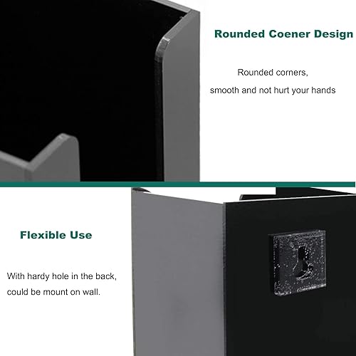 Miniatura 3 de Tirifer Dispensador de vasos de papel desechable, soporte organizador de almacenamiento de tapa y taza de café de acrílico, accesorios de