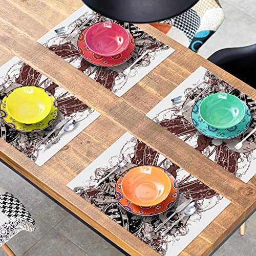 Set de table squelette pour protéger la table des plats chauds lot de 6 - 8