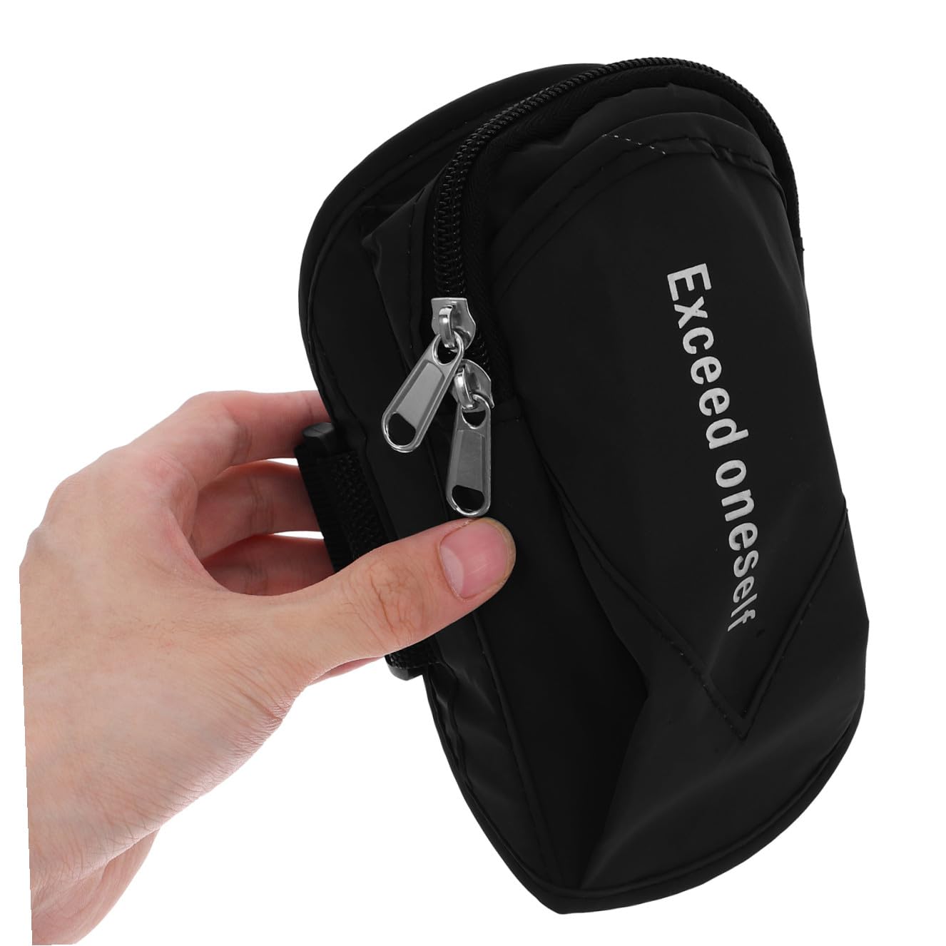 DOITOOL 3piezas Brazalete Deportivo Unisex y Resistente Al Agua para Correr Jogging y Ciclismo Bolsa Multifuncional para Teléfono Llaves y Tarjetas Negro