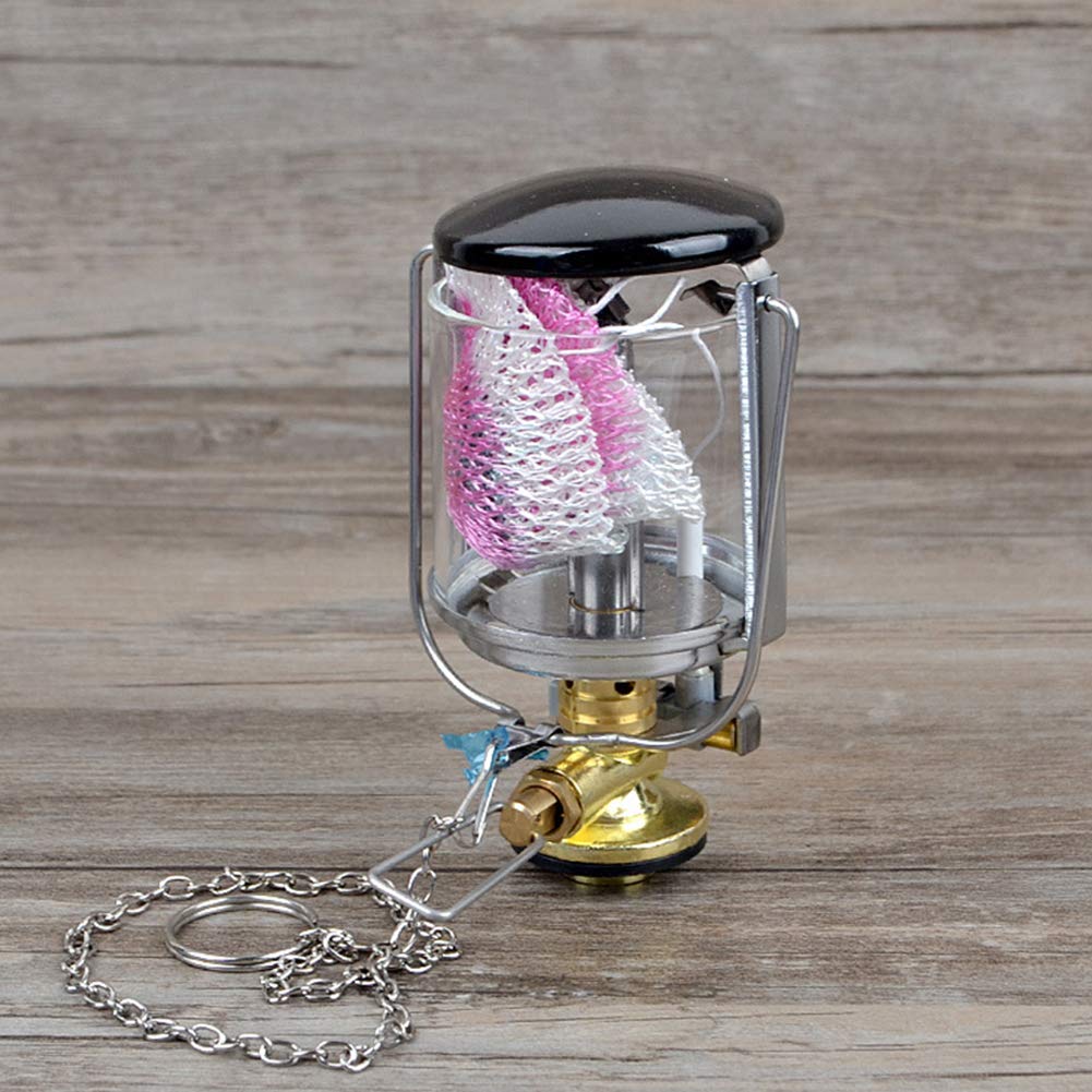 Meiyiu Campeggio Mini Lanterna Portatile Campeggio Luce Gas Tenda Lampada Lampada Lampada Da Appendere Lampada In Vetro Da Viaggio Stufa A Gas