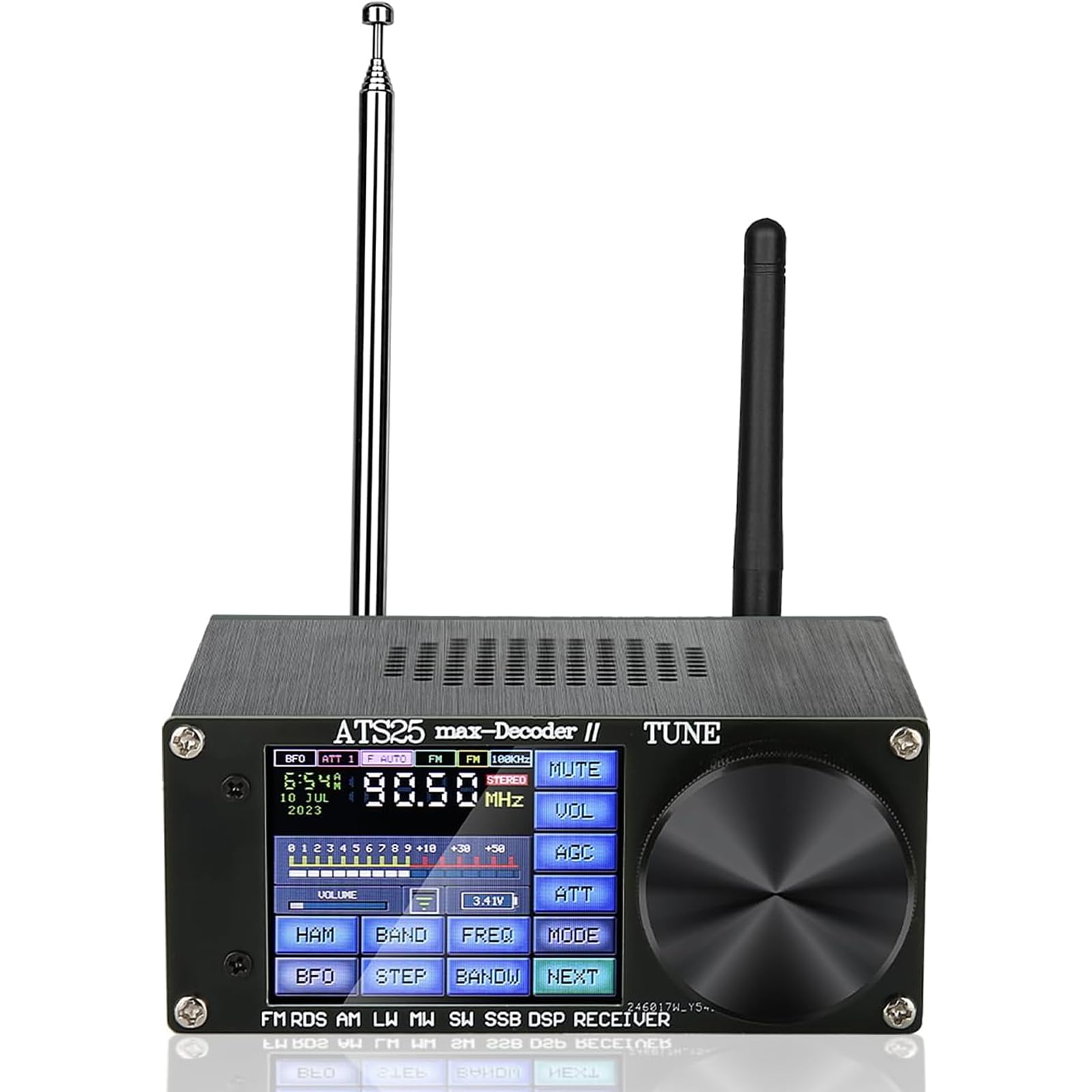 Amazon.co.jp: ATS25 Max-Decoder Si4732 ポータブル短波ラジオ受信機