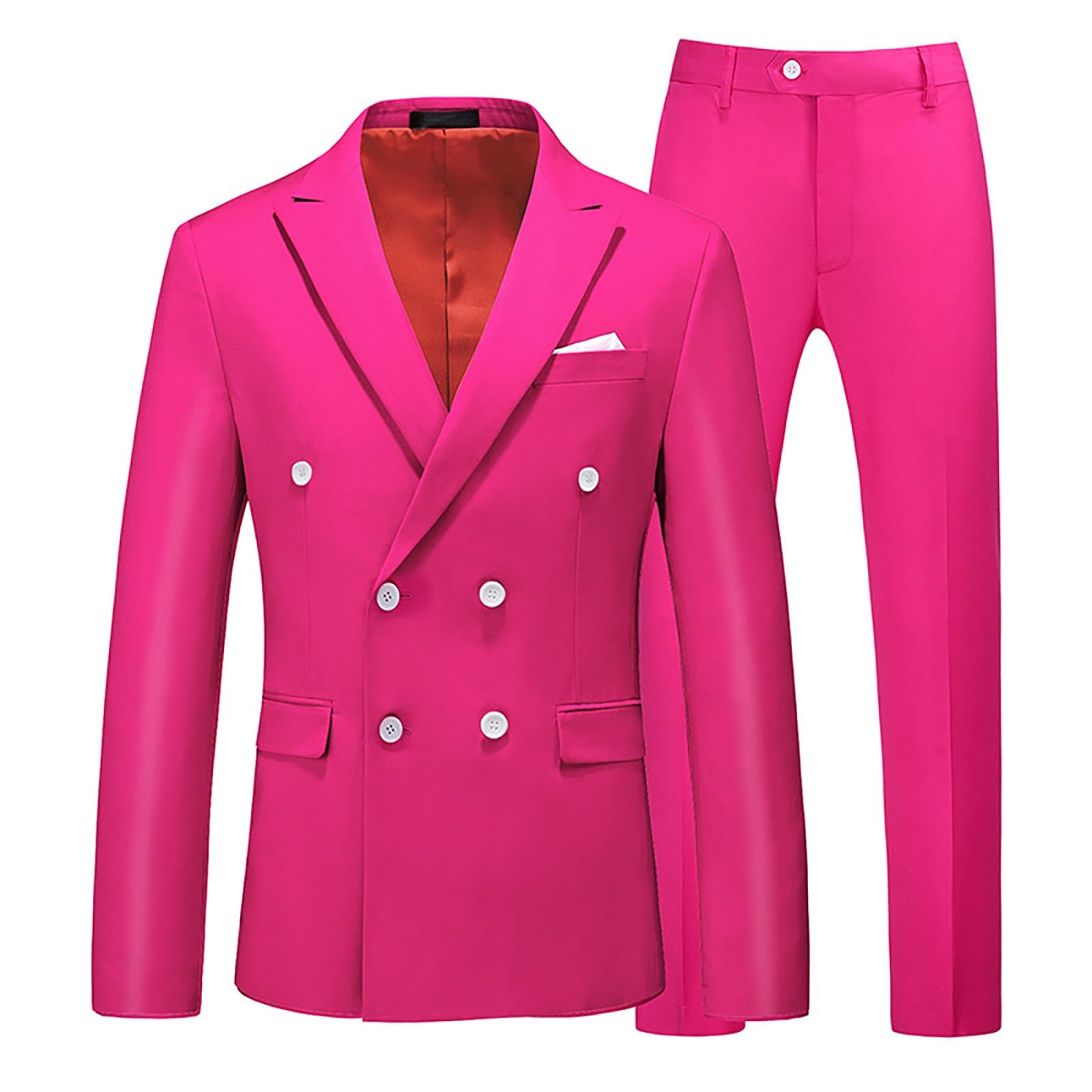 Herren-Jong-Anzug, schmal, 2 Anzüge, Business, Hochzeit, Party, Jacke, Mantel und Hose, Mandarinenanzüge für Herren