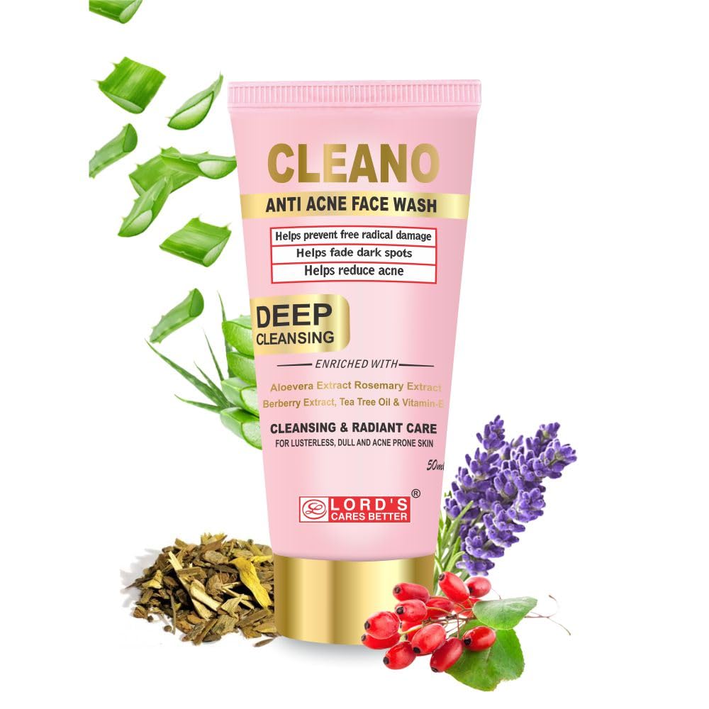LORD'S CARES BETTER Lords Cleano Anti Acne Face Wash 50Ml-image-13