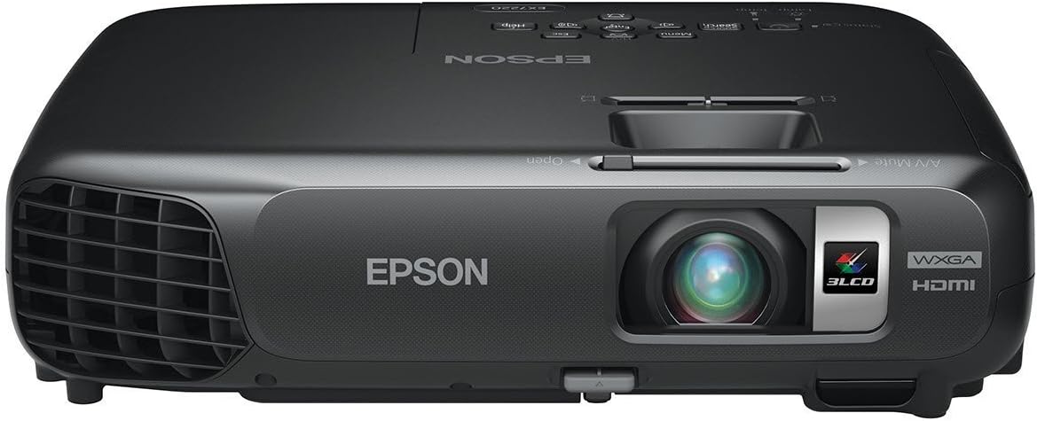 Epson EX6220, WXGA Widescreen HD, 3000 Lumens Color Brightness, 3000 Lumens White Brightness, 3LCD Projector