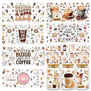 Rngmsi UV DTF Transferaufkleber 8 Blatt