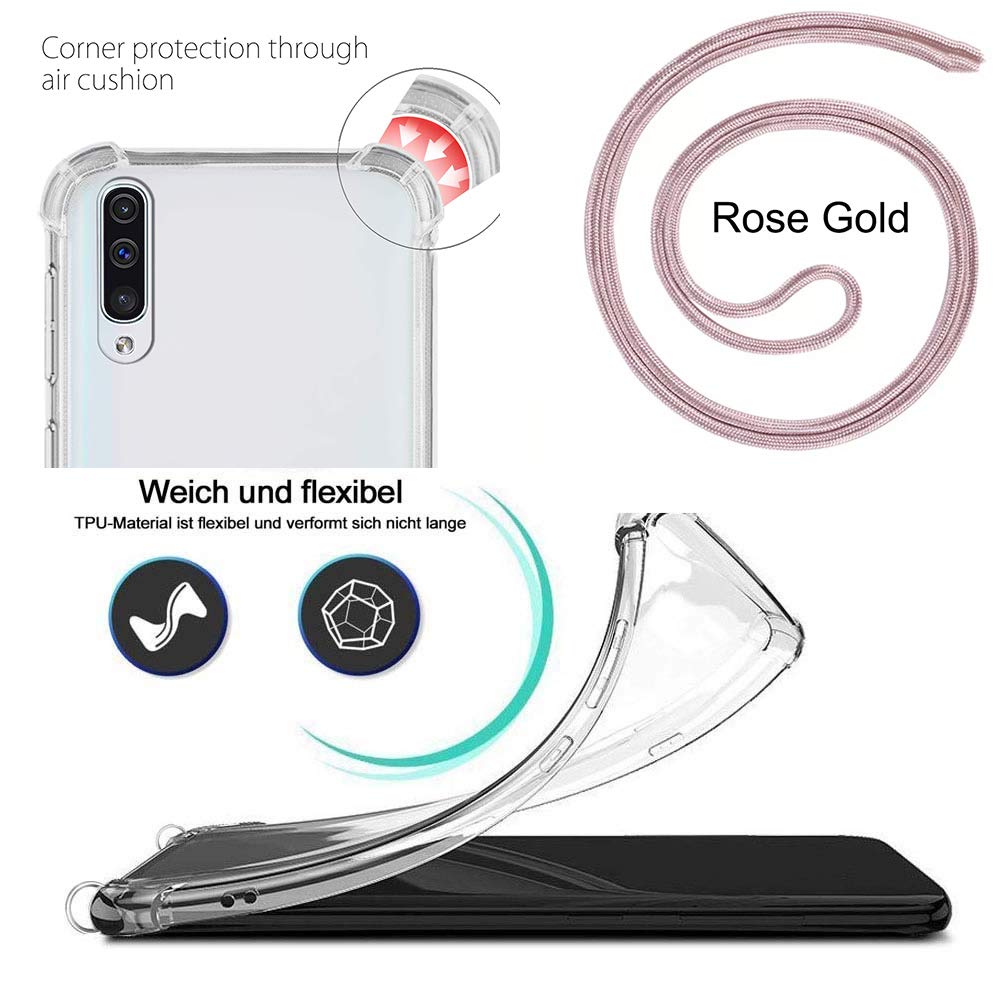 Tybiky Custodia per iPhone 11 Pro Max con cordino, cordino per cellulare con cinturino, protezione completa e protezione contro le cadute, in silicone, antigraffio per iPhone 11 Pro Max, giallo