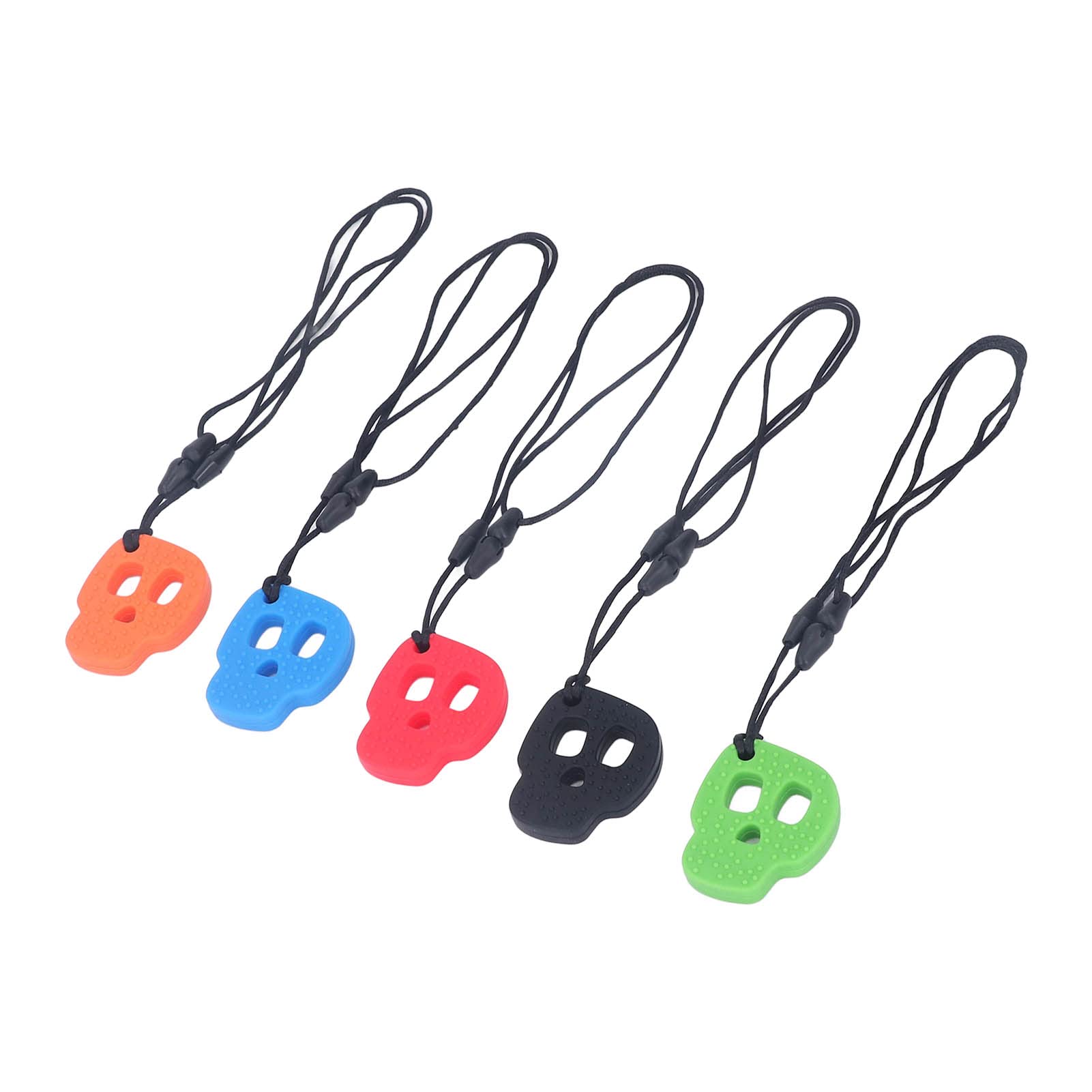 Collares Sensoriales para Masticar, 5 Piezas Silicona Suave Segura Collares Masticables para Niños con Autismo TDAH Ansiedad para Terapia Sensorial y Uso Diario