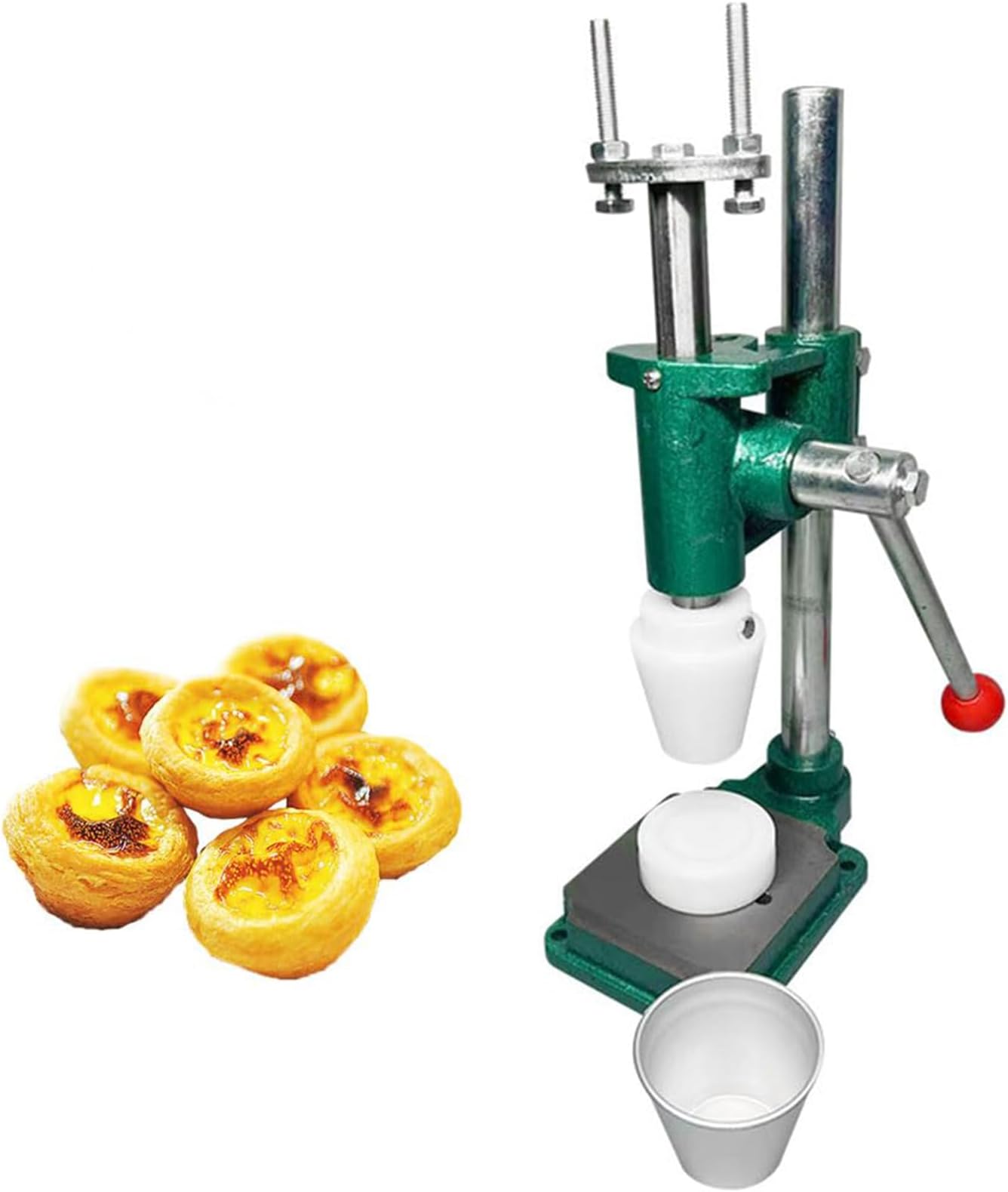 Stainless Steel Tart Shell Press - Effortless Dough Shaping for Perfect Custard, Mini Pies & Pastries - Essential Tool for Home Bakers & Chefs