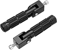 Vista 1 de M8 Estriberas Plegables para Motocicleta Estriberas Delanteras Coche Eléctrico Antideslizantes Reposapiés Traseros Bicicleta 90 Grados Fijo Plegable