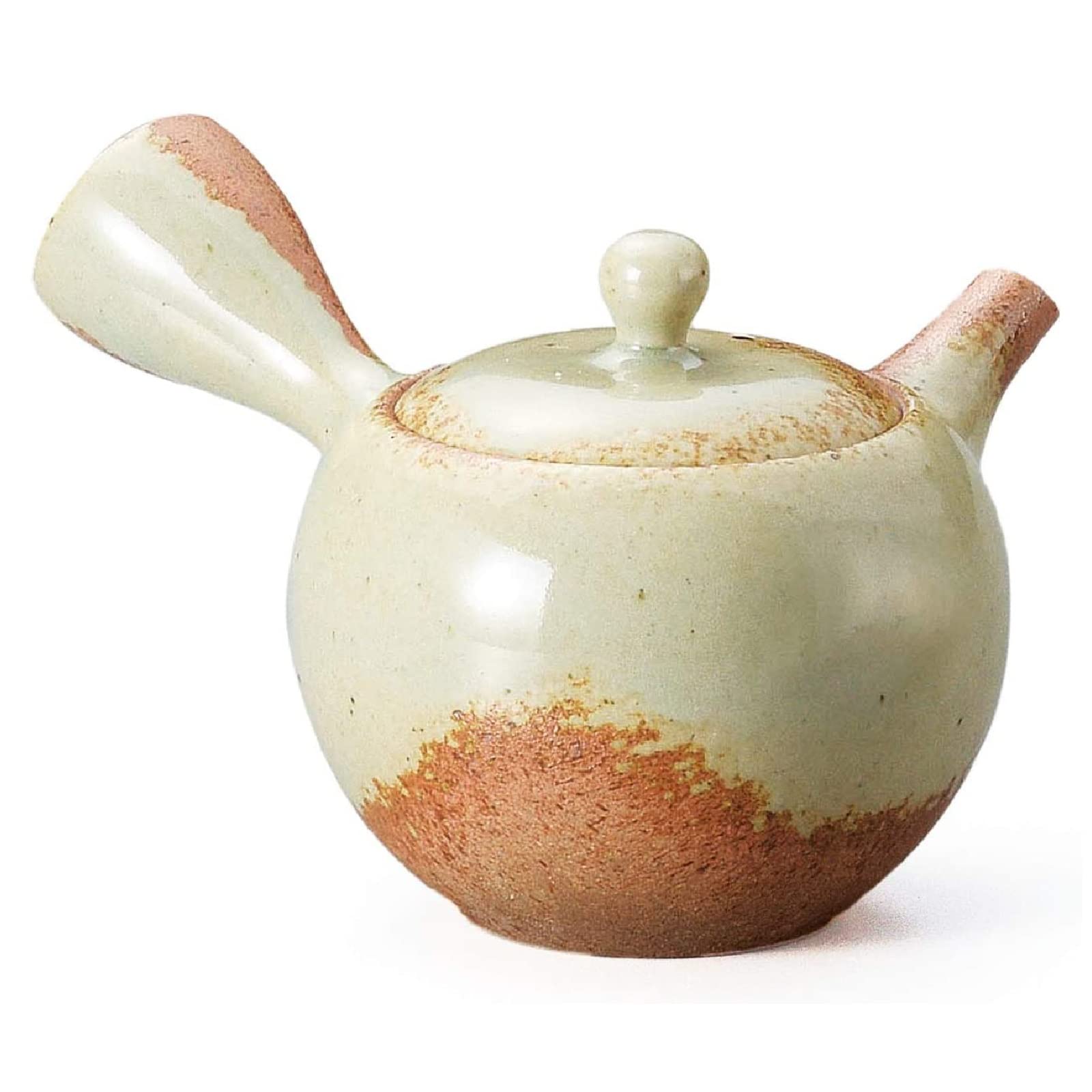 Amazon | 常滑焼 深蒸し急須 一心作 灰釉丸急須（さわやか網） | 急須 通販