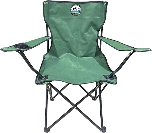 Silla de camping plegable portátil con reposabrazos y bolsa de almacenamiento, silla de pesca de senderismo con tela Oxford para actividades al aire