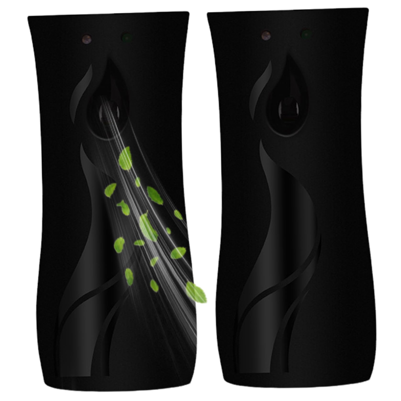 Deodorante spray automatico da 2 pezzi Deodorante spray con rilevamento automatico della luce, facile installazione, alimentato a batteria, con fragranza duratura per casa e hotel