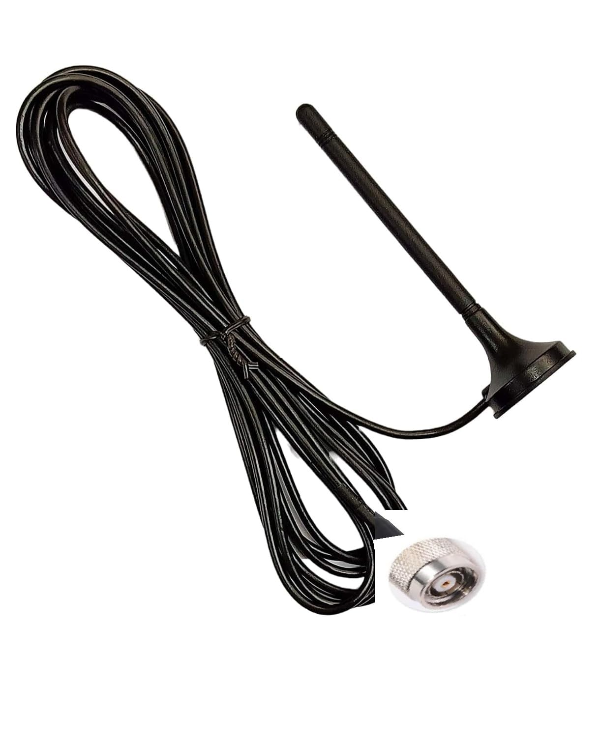 XpertTech 6dbi Magnetic Base Rod Sucker Antenna Omni Magnetic Base with RP Male Connector and Long Coaxial Cable Cable for Vehicle, TV, CCTV etc.-image-33