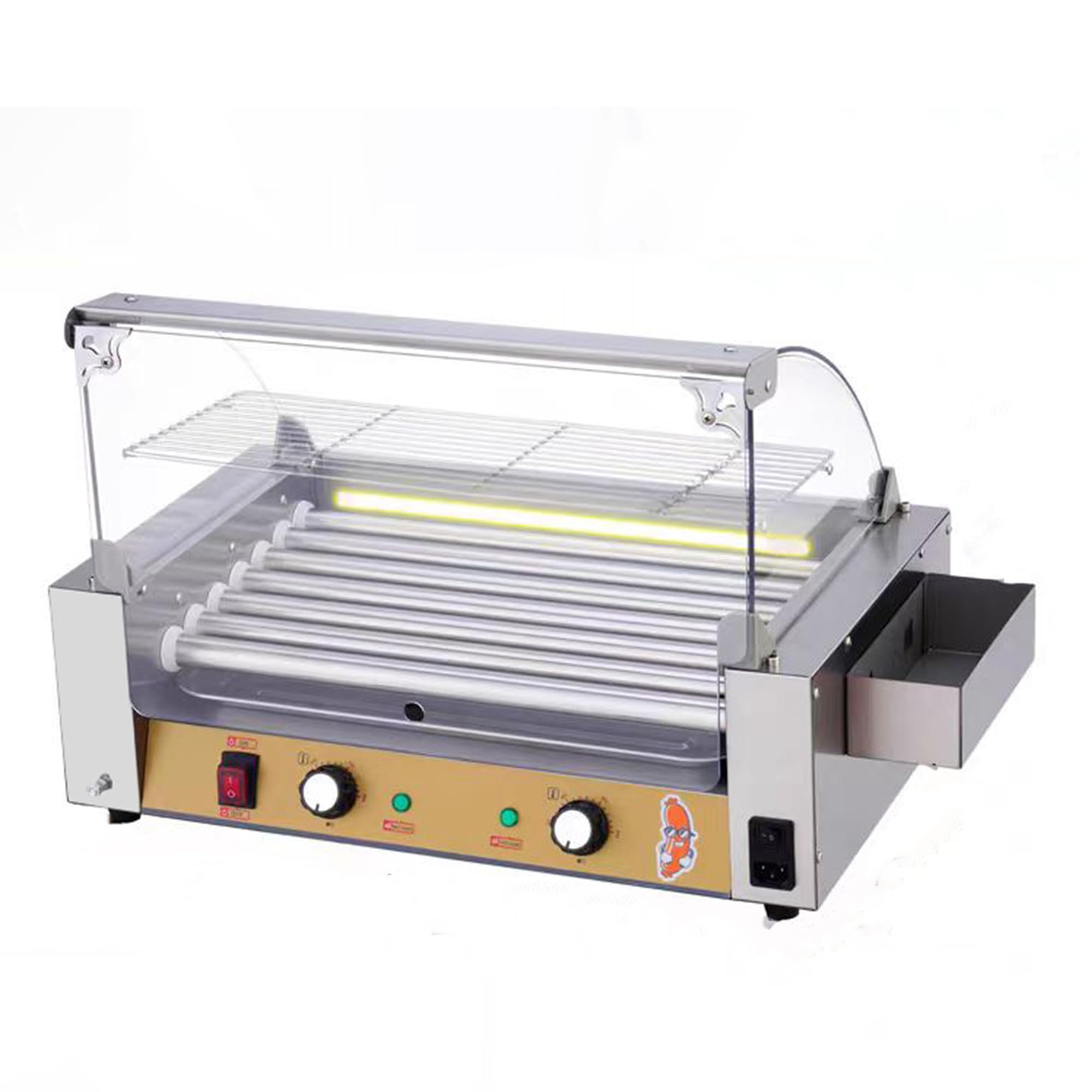 Amazon.co.jp: Snowtaros ソーセージ焙煎機 ホットドッグローラー 7本