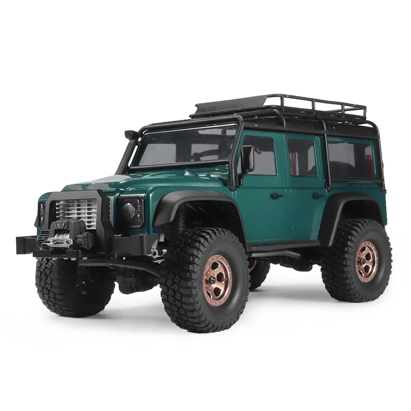 RC Pneus Jante Compatible avec TRX4-M pour Defender pour Bronco SCX24 AX24 FCX24 1/18 RC, Pneus en Alliage D'aluminium 1.0 Plus, Jantes À Billes