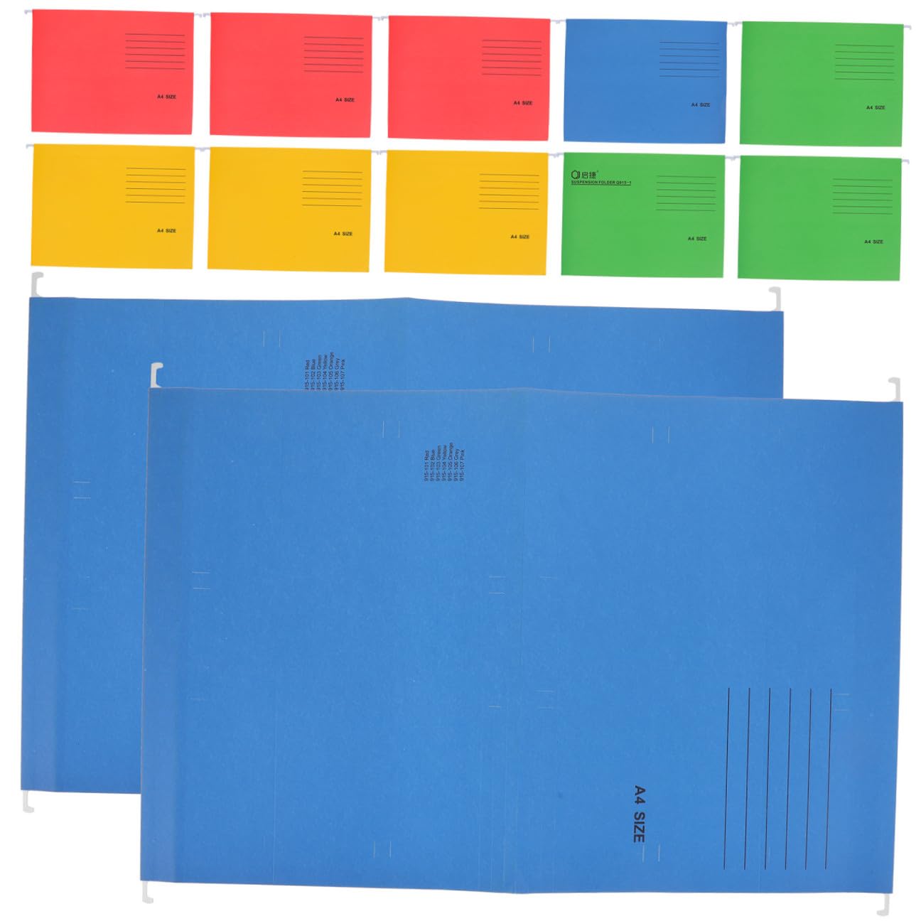 Carpetas Colgantes de Archivos A4 12 Piezas Metal y Papel
