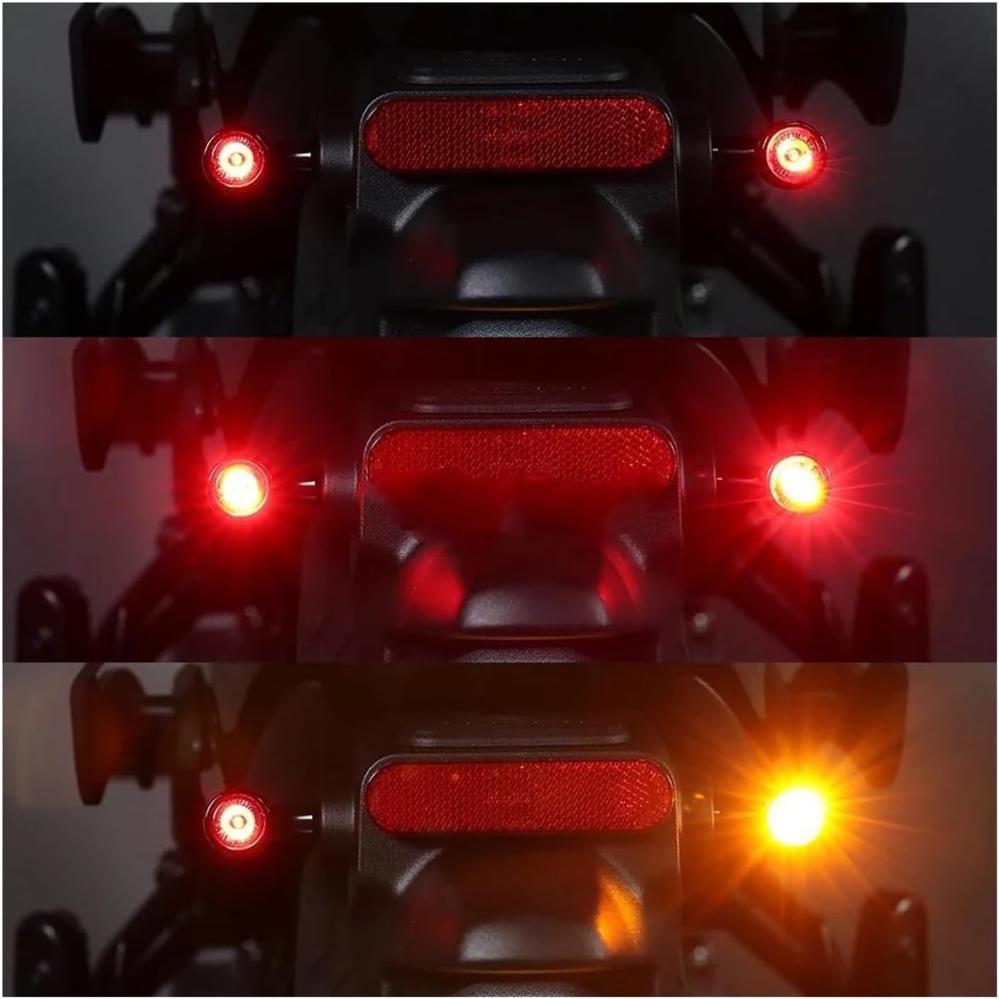 3D Design Bed Blanket, for H&Arley for Cafe for Racer for Bobber for Chopper Motorcycle Indicators Turn Signal Lights Indicator Blinkers Signal Lamp Accessories(Clear 3 Wires Light)
